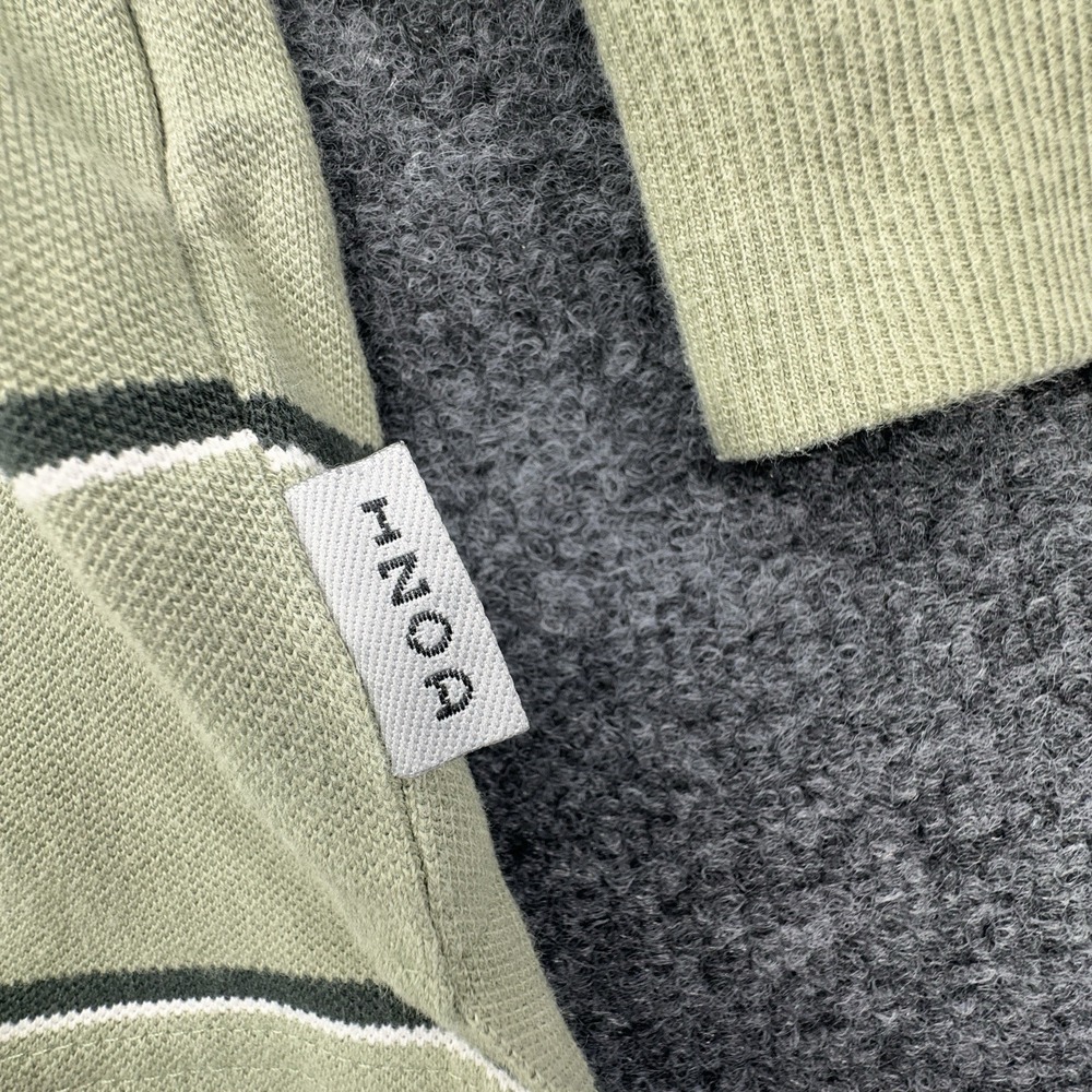 Izod XFG SWINGFLEX Polo‎ Shirt Mens L Green Striped Long Sleeve Cool-FX VTG - Picture 6 of 14